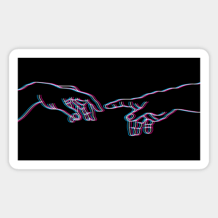 Creation of Adam Trippy Line Art Magnet